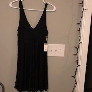 lacy black dress